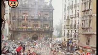 FIESTAS SAN FERMÍN  HISTORIA DEL CHUPINAZO DE PAMPLONA [upl. by Granville]