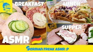 ASMR full day of eating in Germany popular foods we eat🇩🇪 [upl. by Aihtela942]