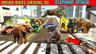 Elephant Attack in the City  Funny Gameplay Indian bikes driving 3d [upl. by Larret]