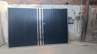 Steel frame with aluminium Profile Loovar Gate greater noida [upl. by Akibma]