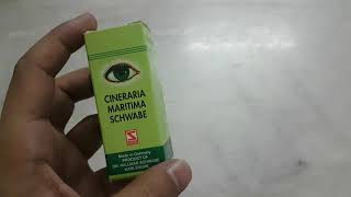 Cineraria Maritima Schwabe With Alcohol Homoeopathic Eye Drops Uses In Hindi [upl. by Webber]