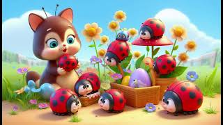 Five Little Ladybugs  Nursery Rhymes amp Kids Songs [upl. by Danella]