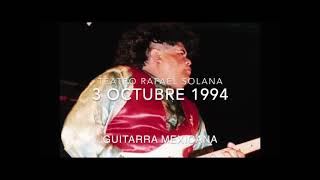 Tex Tex en vivo Teatro Rafael Solana 3 de Octubre 1994 [upl. by Otrebla]