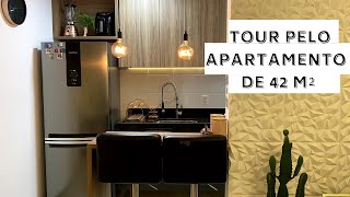 TOUR PELO APARTAMENTO DE 42 METROS [upl. by Riplex449]