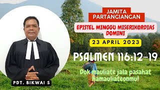 JAMITA PARTANGIANGAN EPISTEL MINGGU MISERIKORDIAS DOMINI 23 APRIL 2023 [upl. by Cosetta]