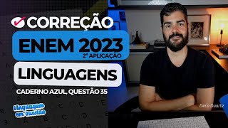 ENEM 2023 2ª aplicação quotCorrupiãoquot H16  Procedimentos literários  Caderno azul 35 [upl. by Eidoc]