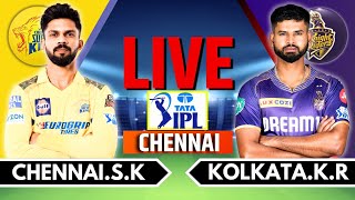 IPL 2024 Live CSK vs KKR Live Match  IPL Live Score amp Commentary  Chennai vs Kolkata Live Match [upl. by Lupien]