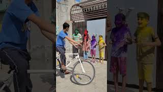 Ram ji Aunty ke Sath Holi 🤣 SANSAR shorts funny [upl. by Duntson]