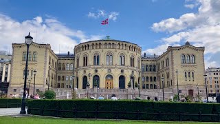 ノルウェーの国会議事堂 オスロ・ストーティングStortinget [upl. by Aniteb910]