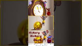 Hickory Dickory Dock cartoon kidsryhems kids nurseryrymes ytshorts shorts [upl. by Emylee739]