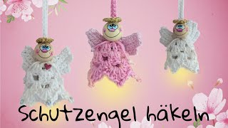 Schutzengel häkeln 🧶 mit Licht oder Glocke 💗💖 [upl. by Yrahca]