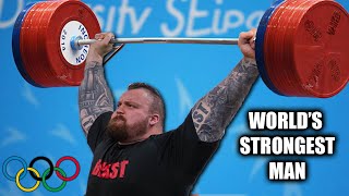 Strongman Tries OLYMPIC LIFTING Ft Chloe Brennan [upl. by Adnawad595]