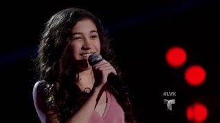 Catherine Moreira canta ‘Perfecto para Mi’  Audiciones  La Voz Kids 2016 [upl. by Wolgast]