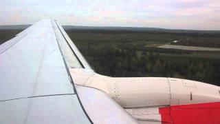 SAS B737 Landing at Oslo Gardermoen OSL  ENGM [upl. by Koblas]