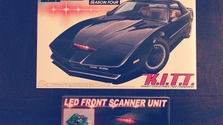 Aoshima Knight Rider Model Kit KITT  LED Lights 124 Modellbau Auto Car [upl. by Cotter]