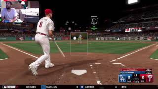 Mlb The Show Phillies vs Dodgers Game [upl. by Elwaine787]