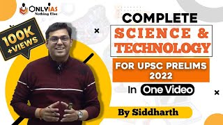 Complete Science amp Technology For UPSC 2022  One Place  UPSC 2022  OnlyIAS [upl. by Emolas]