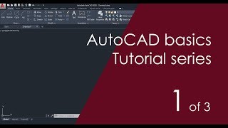 AutoCAD Basic Tutorial for Beginners  Part 1 of 3 [upl. by Anomahs]