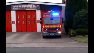 Lancashire Fire And Rescue Service  Skelmersdales Retained Pump Turning Out [upl. by Skantze923]