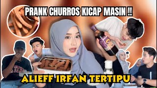 PRANK CHURROS KICAP GARAM  ALIEFF IRFAN amp AI TEAM TERTIPU [upl. by Ostler]