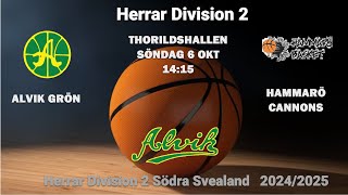 DIV 2 Alvik Basket  Hammarö Cannons 22 [upl. by Neda]