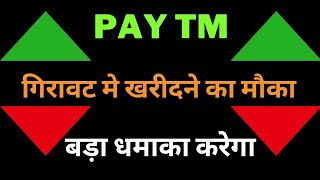 PAYTM Share Latest News  Paytm tomorrow Target  Paytm Share price today  Paytm 12 Nov Target [upl. by Shaia]