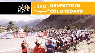 The Grupetto climbs the Col dIzoard  360°  Tour de France 2017 [upl. by Melburn]