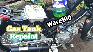 GAS TANK REPAINT SA HONDA WAVE 100 [upl. by Nagah627]