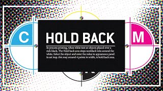 Hold back colors off from the edge of white text amp objects in illustrator on jet black background [upl. by Yvette552]