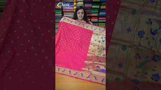 Semi Paithani Sarees🥻  Charvi Boutique  To Order WhatsApp to 9791903019 or 7358097969 [upl. by Ainatit]