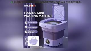 ✔️8L Portable Small Foldable Washing Machine with Spin Dryer F [upl. by Airual752]