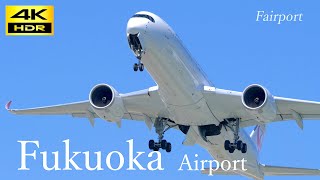 4K 飛行機 動画 Plane Spotting at Fukuoka Airport in Japan 福岡空港 2023924 [upl. by Ahsinauj]