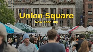 Daily Life in NYC Farmers Market in Union Square [upl. by Ensoll]