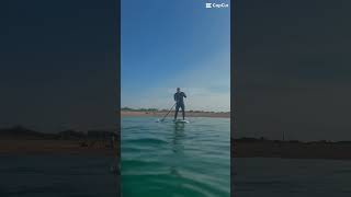 Summer sun great to be out paddle boarding in such good conditions beachlife paddleboarding [upl. by Angelika639]