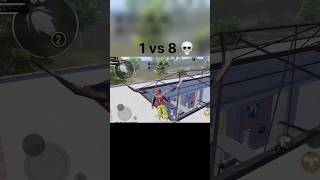 1 VS 8 BGMI 💀 bgmi pubgmobile gaming viralshort [upl. by Vaios787]