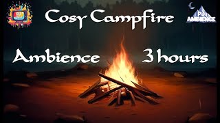 Cosy Campfire Therapy  Ambience  Chill amp Study [upl. by Rozanne]