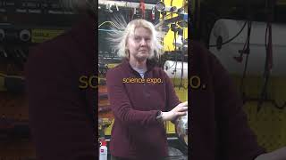 Van de Graaff Generator Brushes engineering electricity highvoltage blonde science energy [upl. by Hpesoj]