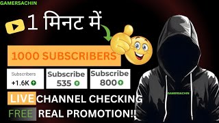 Live Channel Promotion  Get Free Subscribers  You Tube Tips  Livechannelpromotion 19 Nov [upl. by Auhsaj]