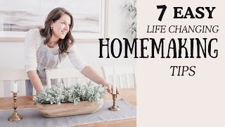 7 HOMEMAKING Tips to IMPROVE Your LIFE [upl. by Einnal]