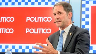 Full interview with Rep Jim Himes at DNC  Politico [upl. by Notlem]