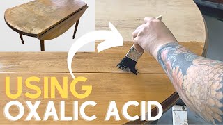 How to LIGHTEN DARK STAINS on furniture [upl. by Hildegaard]