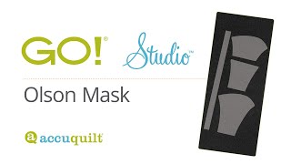 AccuQuilt DIY Olson Face Mask Die Tutorial [upl. by Reynolds]