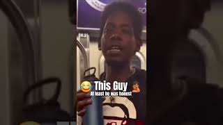 Guy on train asks for 🥦 Follow HakiOfficialviralvideo subway funny [upl. by Aiet39]