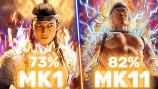 Liu Kang Mk11 vs Mk1 Combos  Lui Kang Combos [upl. by Maier]