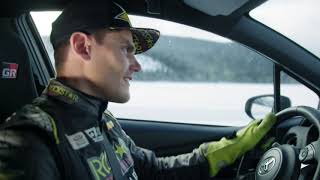 Yaris GRMN x Fredric Aasbø Ice Driving session [upl. by Harsho]