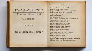 Kursus Dasar Elektronika Bagian 22 [upl. by Angelita287]