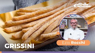 GRISSINI la RICETTA PERFETTA dello Chef Ezio Rocchi😋🤤 [upl. by Gearalt]