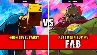 GGST   Faust VS FAB Potemkin  Guilty Gear Strive High level gameplay [upl. by Alyose989]