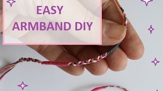 DIY Easy ARMBAND flechten und wickeln  Freundschaftsarmband [upl. by Akeylah]