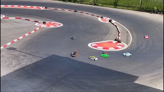 Tamiya TT02 Battle funny moment crash flip jump [upl. by Ardnasxela]